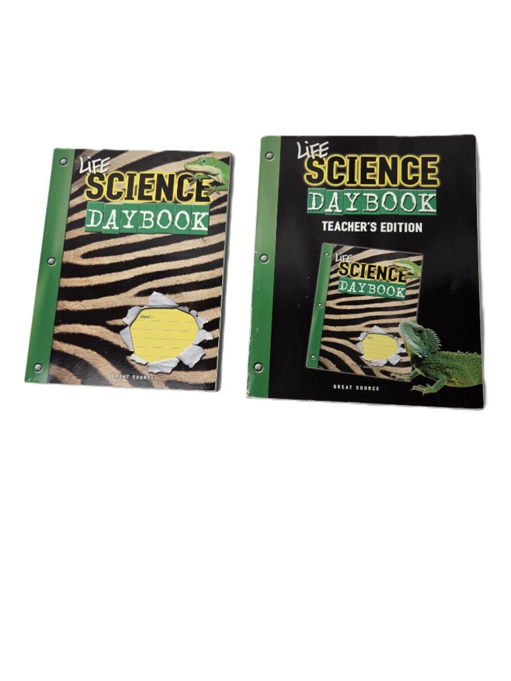 Life Science Daybook Student Teacher Edition Set Great Source Grades 6-8 NSTA